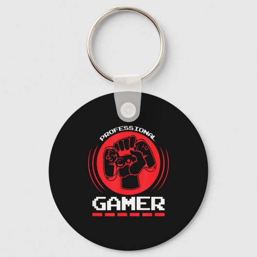 Professional Gamer Funny Gaming Quotes Gift For Pl Sleutelhanger (Voorkant)
