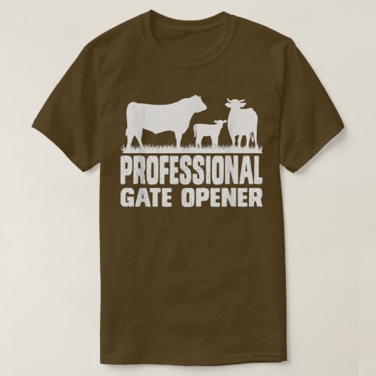 Professional Gate Open Koe Apparel T-Shirt (Design voorkant)