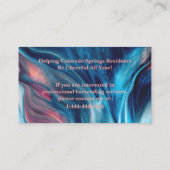 Professional Glitter Event Bartender Visitekaartje (Achterkant)