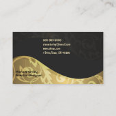 Professional Gold Black Classy Visitekaartje (Achterkant)