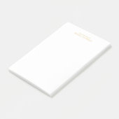 Professional Gold en wit Post-it® Notes (Schuin)