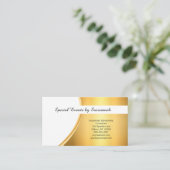 Professional Gold FlareCustom QR-code Visitekaartje (Staand voorkant)