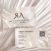 Professional Gold Foil QR Code & Social Media Visitekaartje