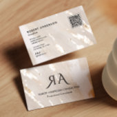 Professional Gold Foil QR Code & Social Media Visitekaartje