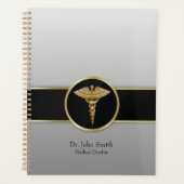 Professional Gold Medical Caduceus Planner (Voorkant)