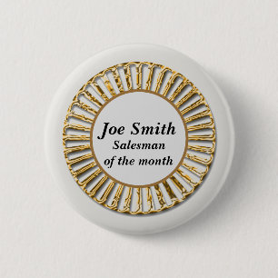 Professional Gold Salesman van de maandnaam Tag Ronde Button 5,7 Cm