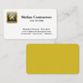Professional Gold Tool Construction Company Visitekaartje (Voorkant / Achterkant)