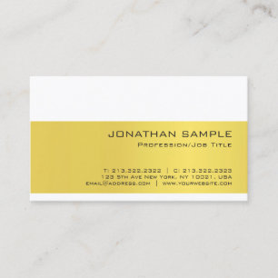 Professional Gold White — Minimalistisch luxeplatf Visitekaartje