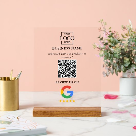 Professional Google Reviews QR Code Business Logo (Mariage)