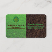 Professional Grass Soil Landscaping Yard Service Visitekaartje (Voorkant)