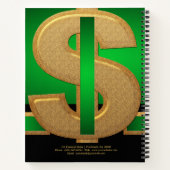 Professional Green| Gold Dollar Financial Services Notitieboek (Achterkant)