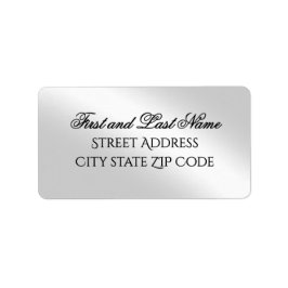 Professional Greetings Silver Return Address Label