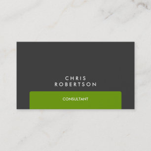 Professional Grey Green Stripe Visitekaartje