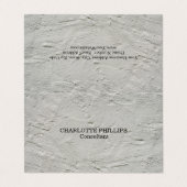 Professional Grey Wall Texture Minimalist Plain Visitekaartjes (Buitenkant ongevouwen)