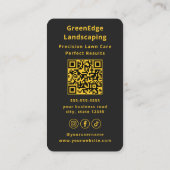 Professional Groundskeeping Lawn Care Landscaping Visitekaartje (Achterkant)