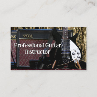 Professional Guitar Instructor Visitekaartje