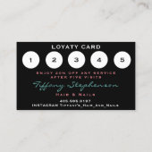 Professional Hairdresser Scissors Roos Loyalty Visitekaartje (Achterkant)