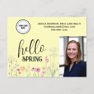Professional Hallo Spring Real Estate Marketing Briefkaart
