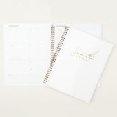 Professional Handwritten Gold Script Typography Planner (Display)