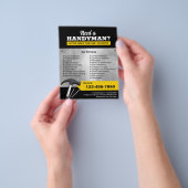 Professional-handymanstop- en reparatieservice flyer (Hand)