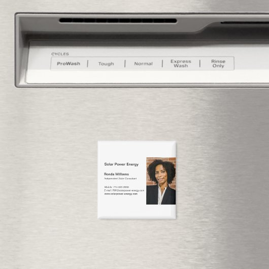 Professional HeadShot Visitekaartje Magneet (Insitu (Vaatwasser))