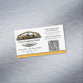 Professional Heavy Equipment Construction Company  Magnetisch Visitekaartje (Voorbeeld)