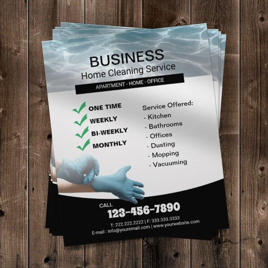 Professional Home Cleaning House Keeping Service Flyer