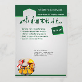 Professional Home Maintenance Flyer Template Kaart