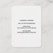 Professional House Cleaning Service Housekeeping Visitekaartje (Achterkant)