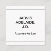 Professional, Humble en Dapper Visitekaartje (Voorkant)