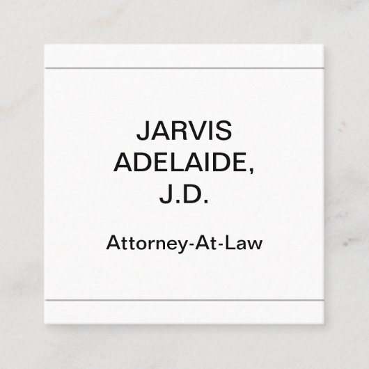 Professional, Humble en Dapper Visitekaartje (Voorkant)