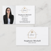 Professional Insert Photo Real Estate Realtor Visitekaartje (Voorkant / Achterkant)