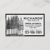 Professional Landscape Tree Service Visitekaartje (Voorkant)