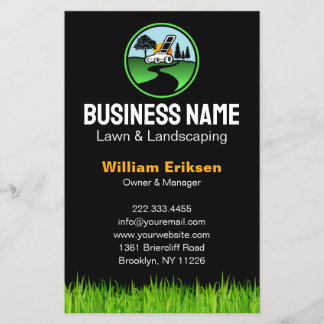 Professional Landscaping Grass Mowing Service Flyer