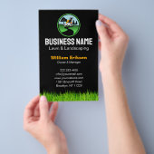 Professional Landscaping Grass Mowing Service Flyer (Hand)