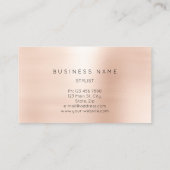 Professional Lashes Brows Makeup Eye Gold Blush Visitekaartje (Achterkant)