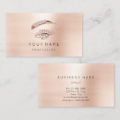 Professional Lashes Brows Makeup Eye Gold Powder Visitekaartje (Voorkant / Achterkant)