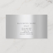 Professional Lashes Brows Makeup Logo Gold Grey Visitekaartje (Achterkant)