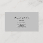 Professional Lashes Brows Makeup Logo Gold Grey Visitekaartje (Achterkant)