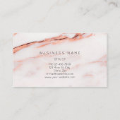 Professional Lashes Brows Makeup Logo Gold Marble Visitekaartje (Achterkant)