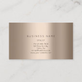 Professional Lashes Brows Makeup Logo Roos Blush Visitekaartje (Achterkant)