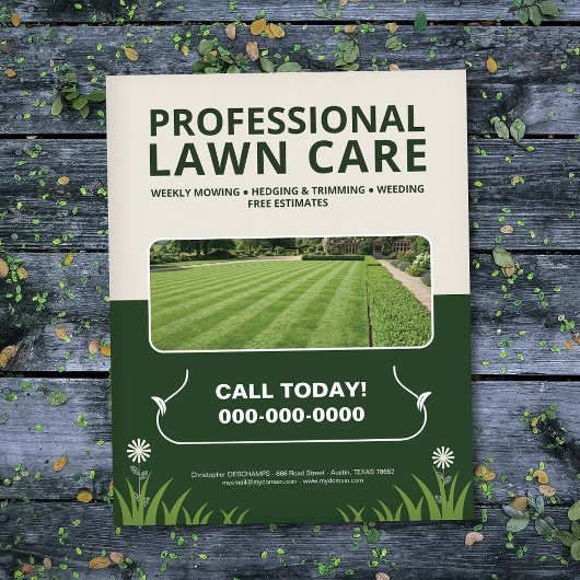 Professional Lawn Care Flyer