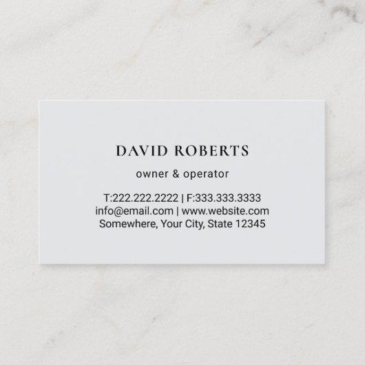 Professional Lawn Care Logo Plain Landscaping Visitekaartje (Achterkant)