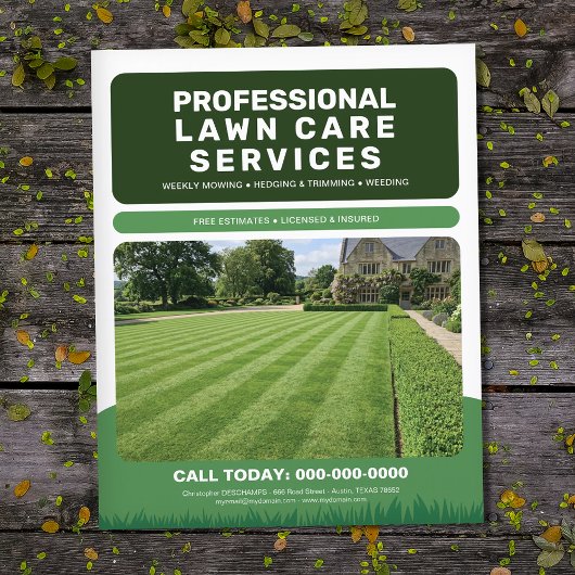Professional Lawn Care Services Flyer