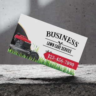 Professional Lawn Mower Landscaping & Lawn Care Visitekaartje