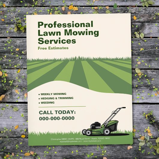 Professional Lawn Mowing Services Flyer