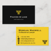 Professional Lawyer Business Card | Attorney  Visitekaartje (Voorkant / Achterkant)