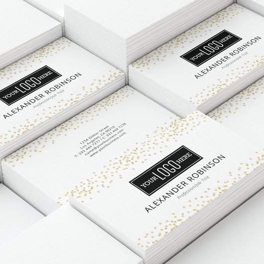 Professional Logo Glitter Visitekaartje