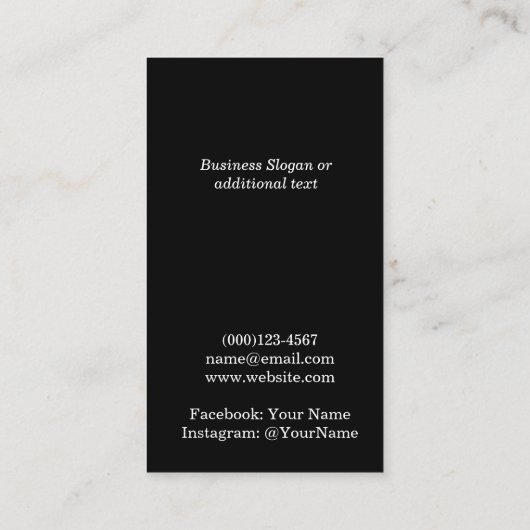 Professional Logo Gold QR-code Visitekaartje (Achterkant)