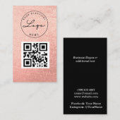 Professional Logo Gold QR-code Visitekaartje (Voorkant / Achterkant)